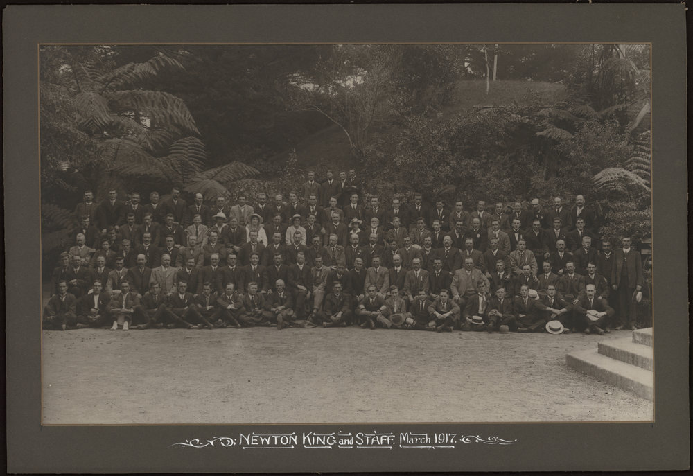 Newton King and staff 