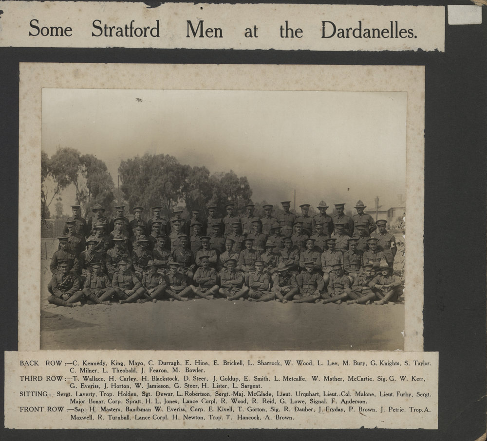Some Stratford men at the Dardanelles.