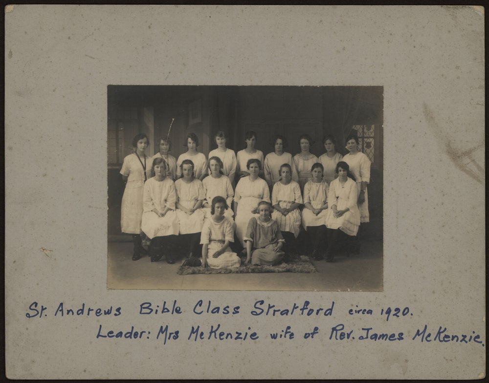 St Andrews Bible Class Stratford circa 1920