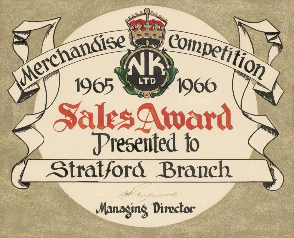 Merchandise Competition / Sales Award 1965-1966