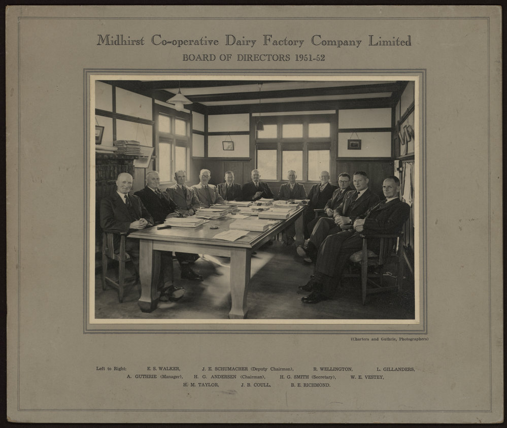 Midhirst Co-operative Dairy Company Ltd Board of Directors.