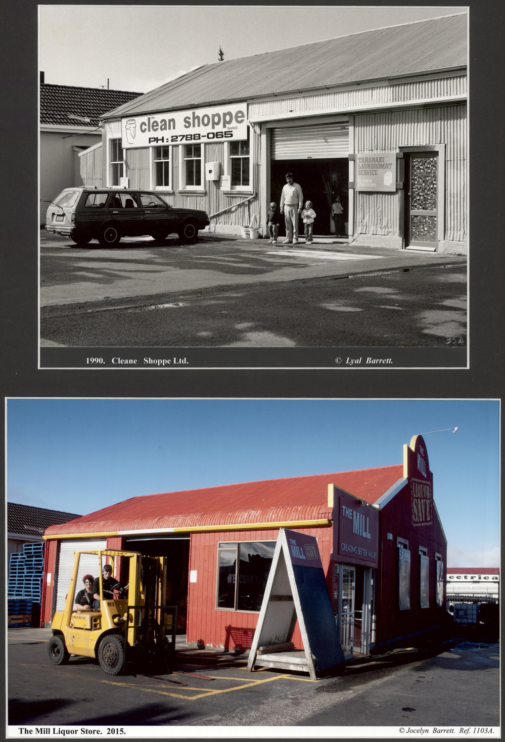 Clean Shoppe Ltd 1990 / The Mill Liquor Store 2015 