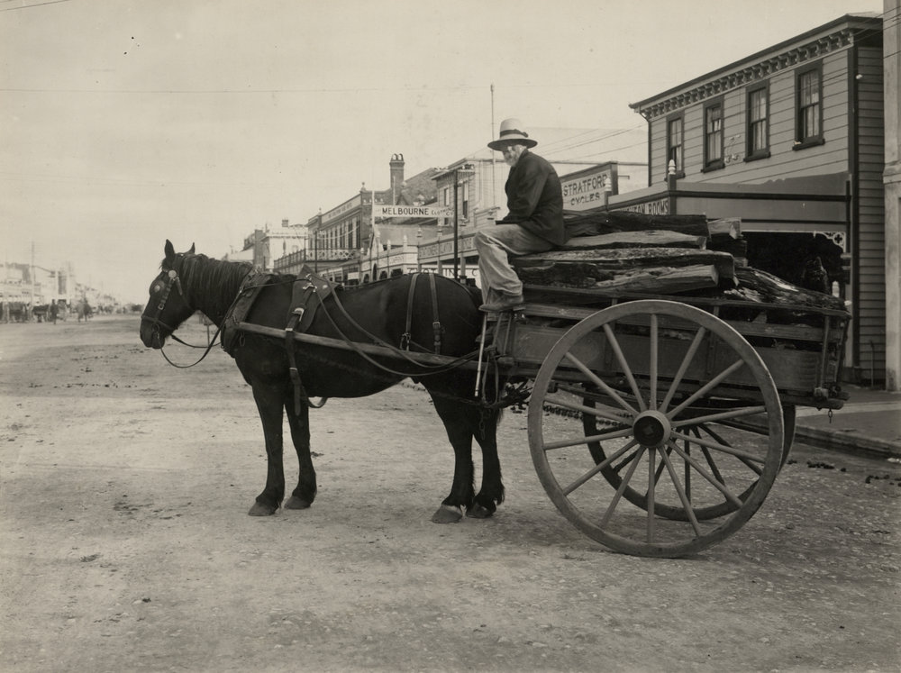 Broadway - horse and cart 