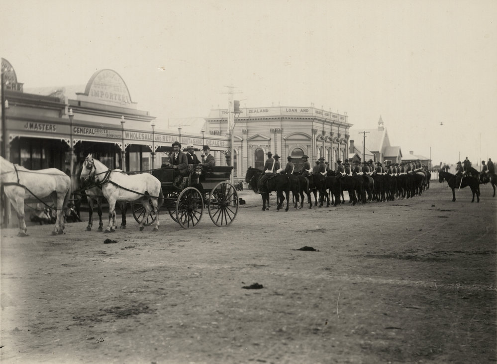 Broadway - soldiers on parade 