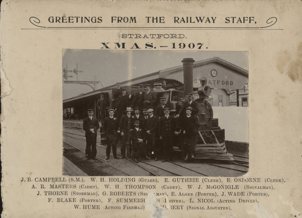 Railway Staff Christmas 1907
