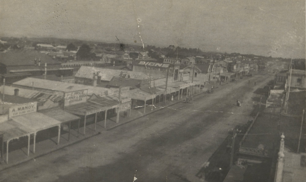 Aerial view of Broadway 