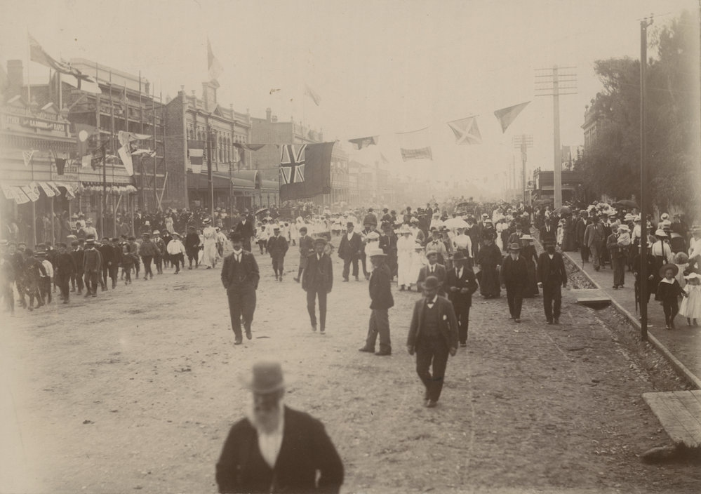 After turning of first sod on new Railway