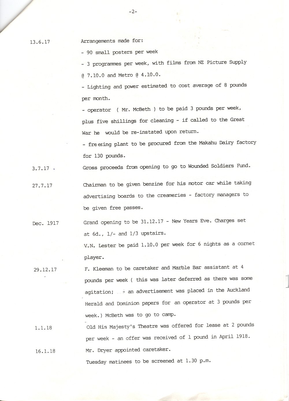  Kings Cinema Minutes - page 2