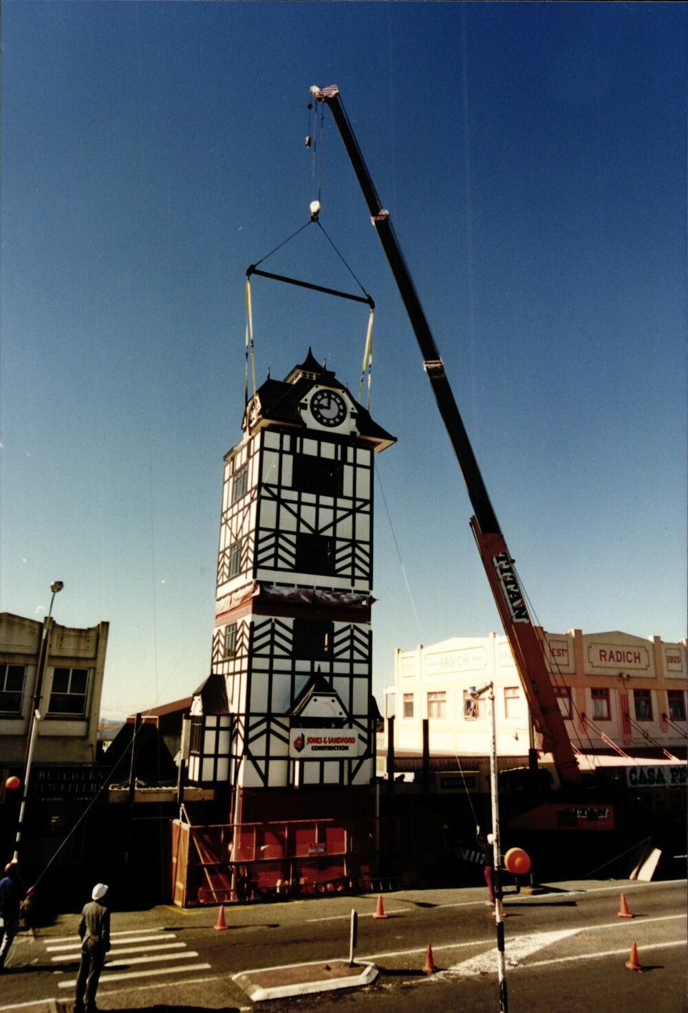 Installation of the New Clock Tower