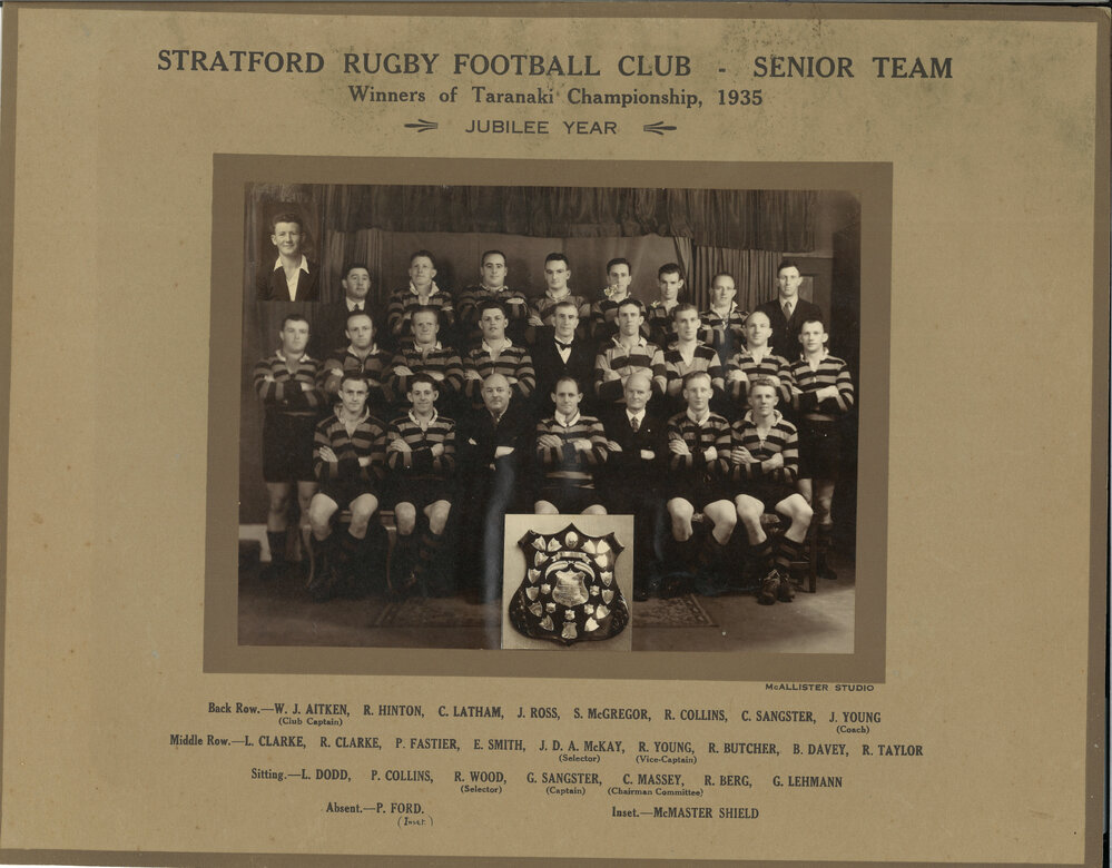 Stratford Rugby Football Club - Senior Team 1935