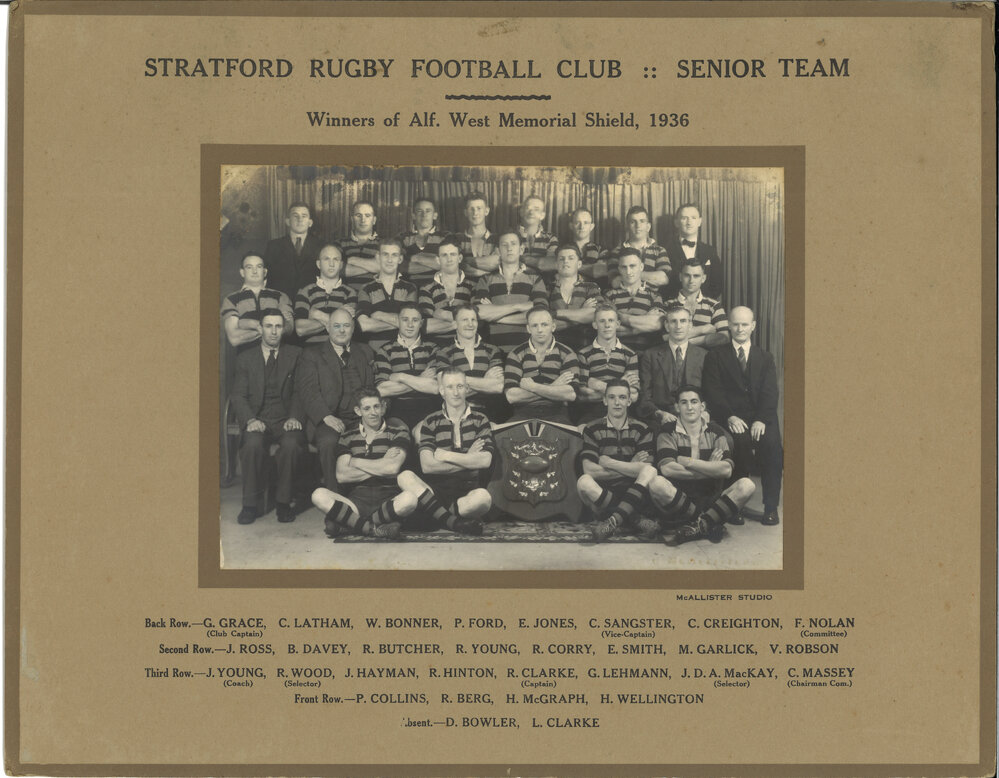 Stratford Rugby Football Club - Senior Team 1936