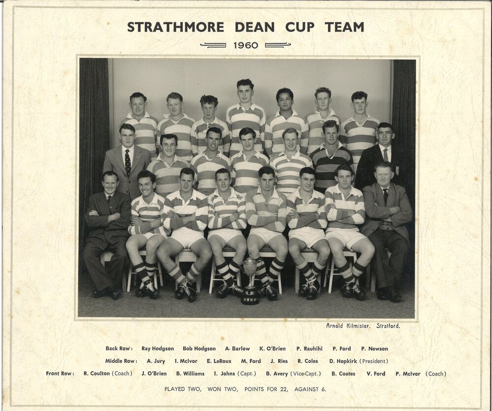 Strathmore Dean Cup Team 1960