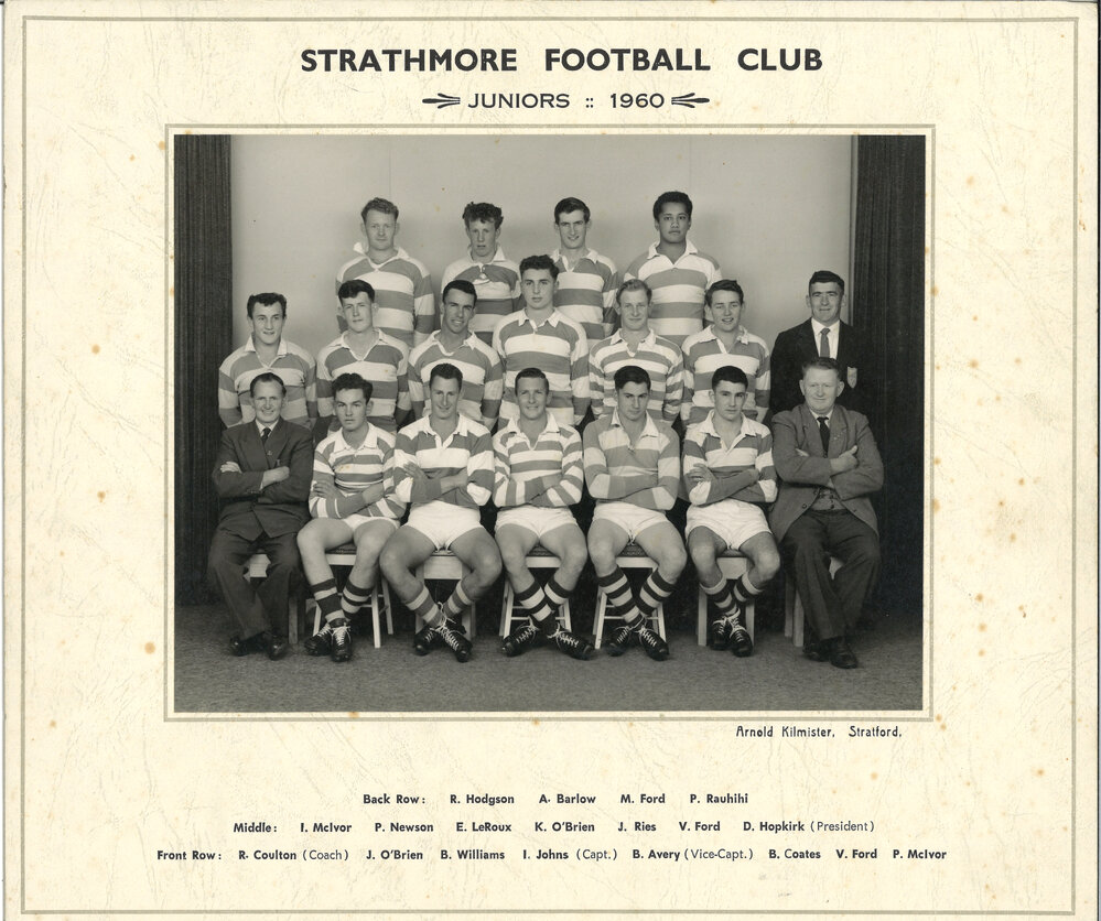 Strathmore Rugby Football Club Juniors 1960