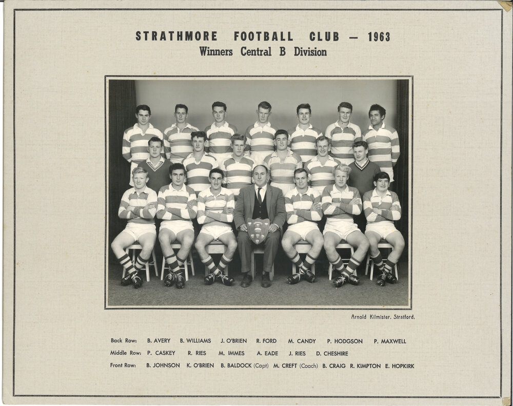 Strathmore Rugby Football Club 1963