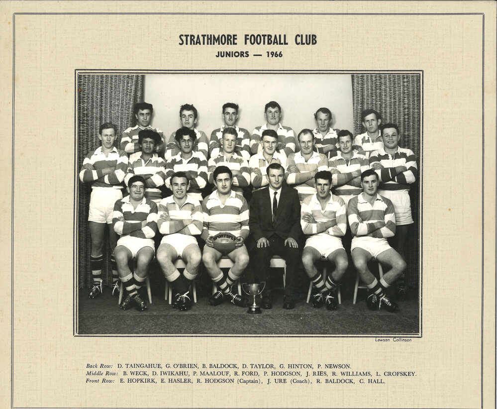 Strathmore Rugby Football Club Juniors 1966