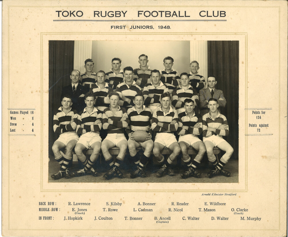 Toko Rugby Football Club First Juniors 1948