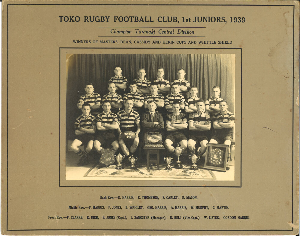 Toko Rugby Football Club 1st Juniors 1939