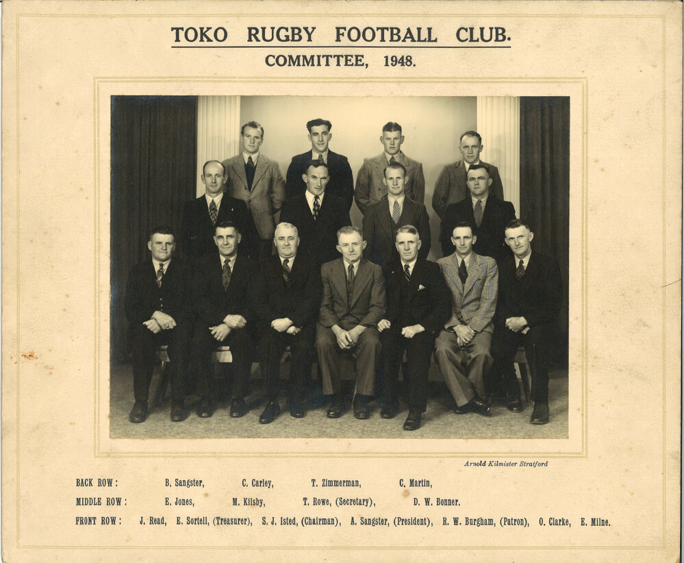 Toko Rugby Football Club Committee 1948