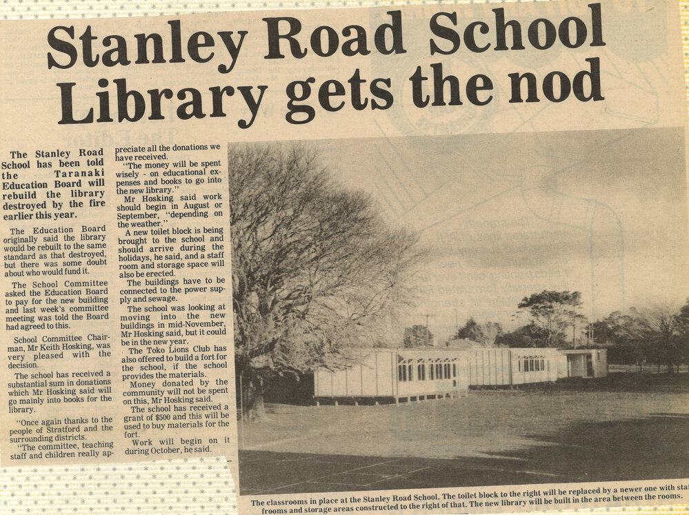 Stanley Road School New Library 1984