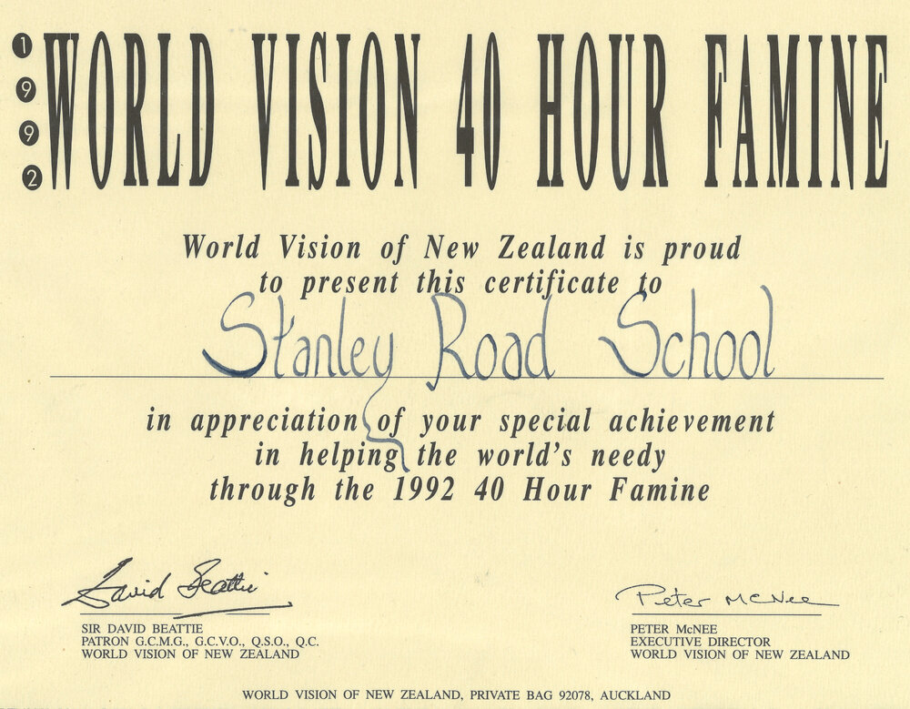 Stanley Road School 1992