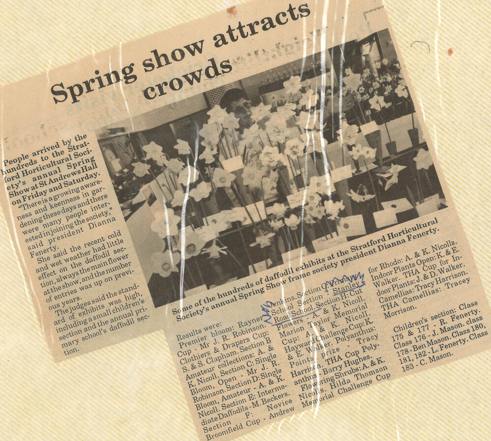 Stanley Road School 1992