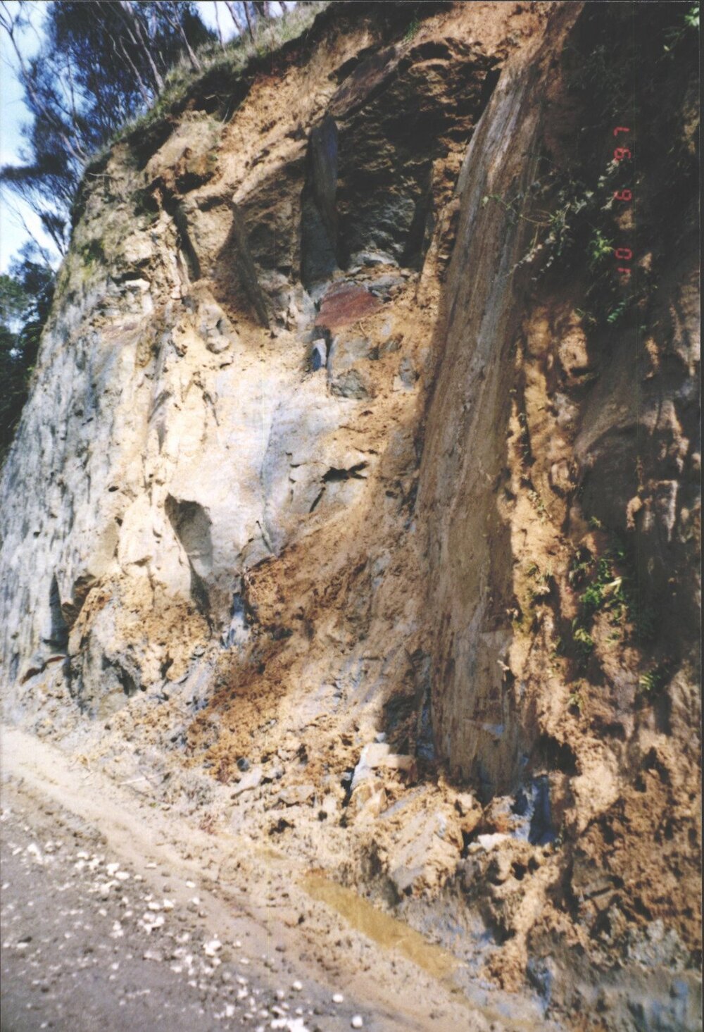Mohakau Road Slip October 1997