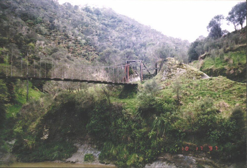 Bridges beyond peg - Whangamōmona Road 1997