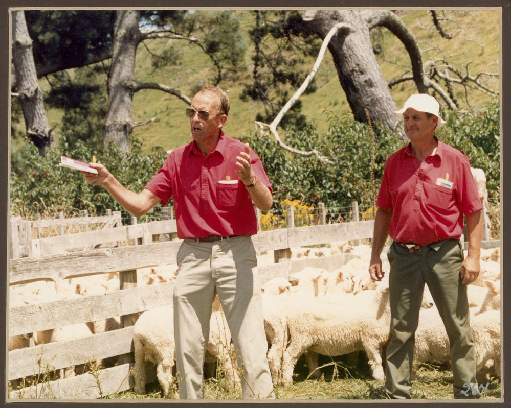 Glen Morrison and Trevor Terry at Dog Trials 1990