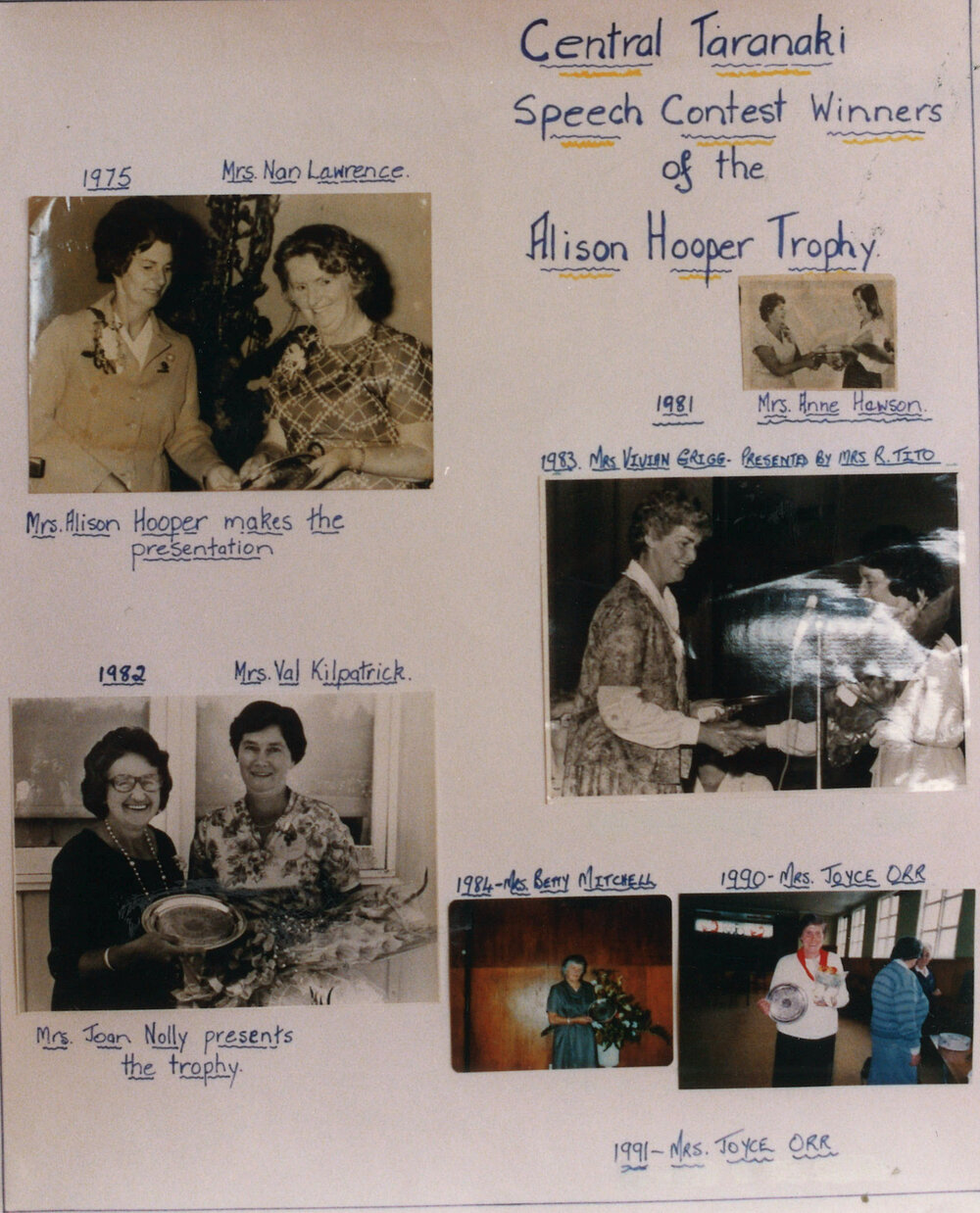 Central Taranaki Provincial Rural Womens New Zealand 60th Jubilee 1993