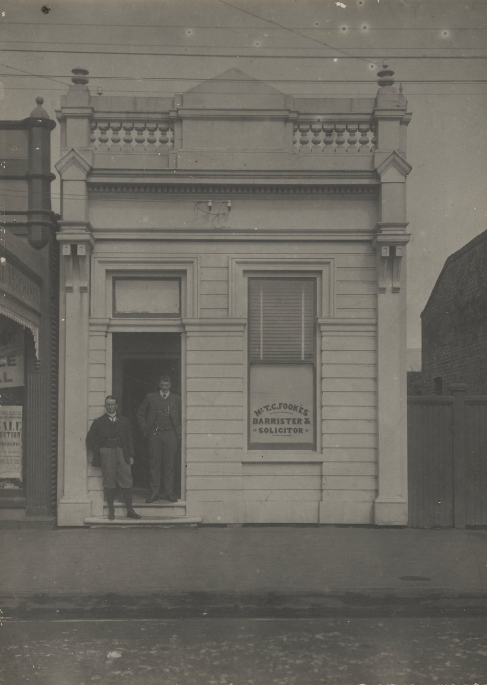 Mr T.C Fookes, Barrister and Solicitor.