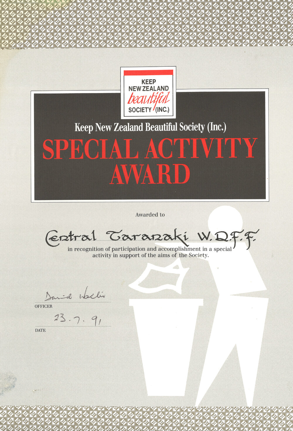 Taranaki WDFF 1990 - 2003