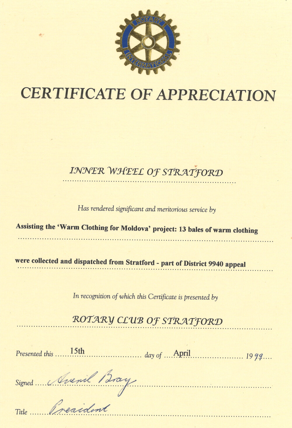 Stratford Inner Wheel