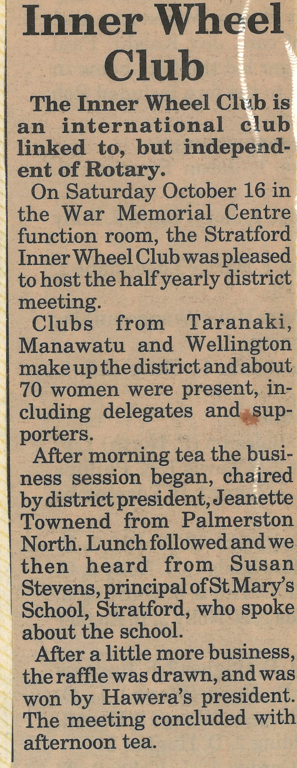 Stratford Inner Wheel