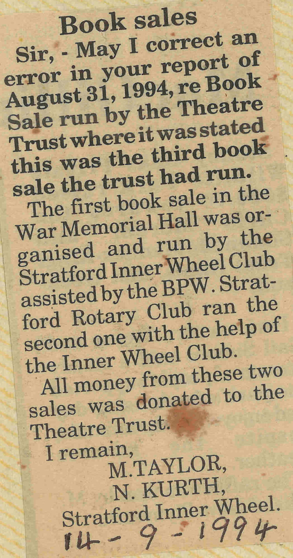 Stratford Inner Wheel