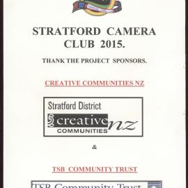 Camera Club Thank You, 2015