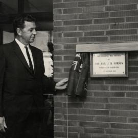 Hon. J.B Gordon, opening of Stratford Railway Station 