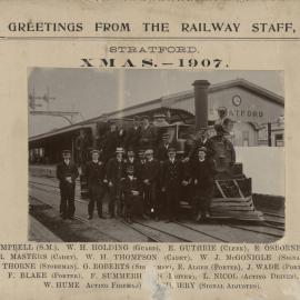 Railway Staff Christmas 1907