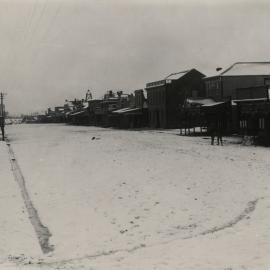 Stratford Broadway with a fall of snow 