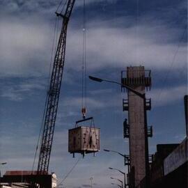 Clock Being Removed from Old Clock Tower