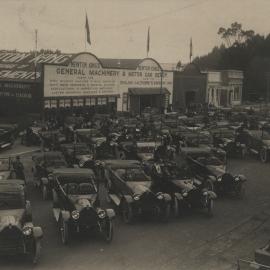 The impact of the motor car: outside Newton Kings, Stratford 