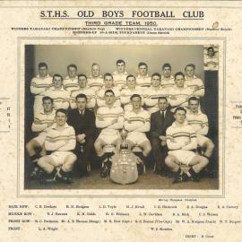 STHS Old Boys Rugby Football Club Third Grade 1950