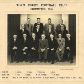 Toko Rugby Football Club Committee 1948