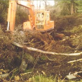 Stanley School - Milling library timber - 1981