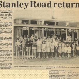 Stanley Road Rebuild Opening