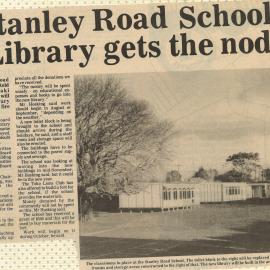 Stanley Road School New Library 1984