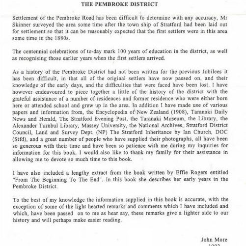 The Pembroke District