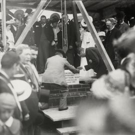 Laying of the foundation stone of the new Stratford District Hospital on 22nd February, 1906