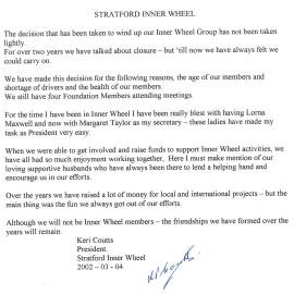 Stratford Inner Wheel