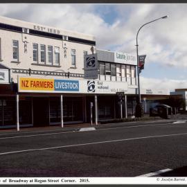 West Side Broadway at Regan Street Corner
