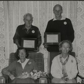 Life Membership awarded. Life Membership to Stratford Camera Club awarded to Charlie and Muriel Jemison and Doreen and Stan Long.